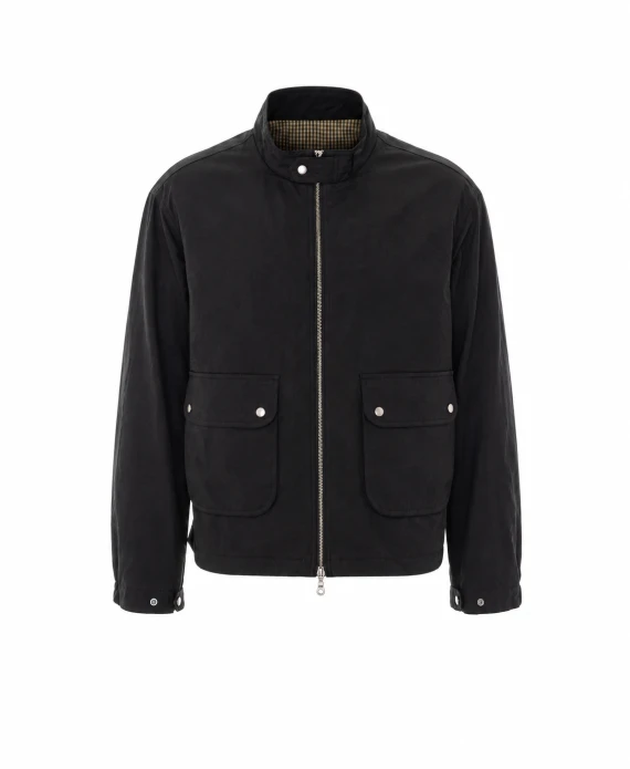 Stand Collar Wax Jacket COOR