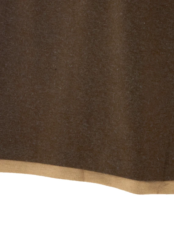 Dark brown Henley sweater COOR