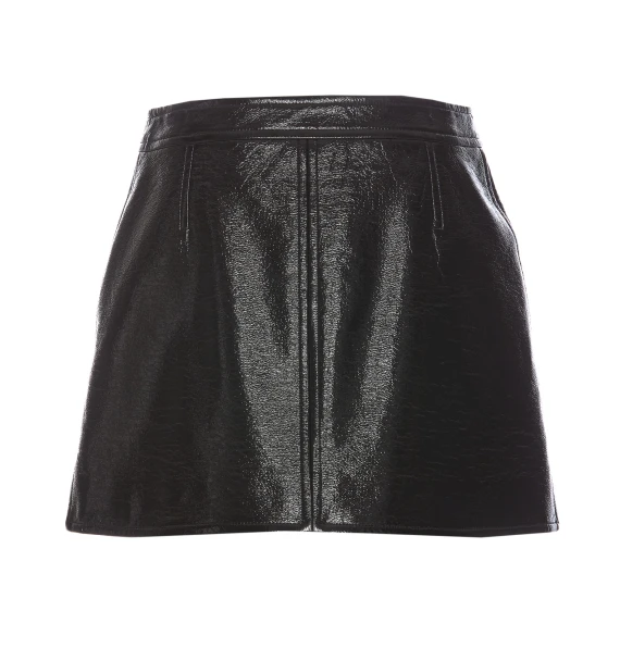 REEDITION VINYL MINI SKIRT