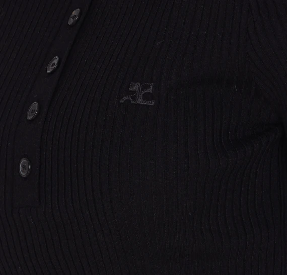 ICONIC RIB KNIT POLO SHIRT