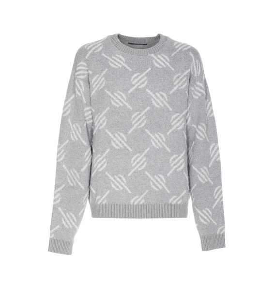 TEVIN MONOGRAM SWEATER