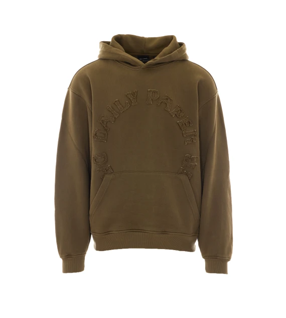 Felpa con cappuccio verde oliva