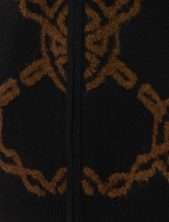 Maglione nero con zip Daily Paper Uomo