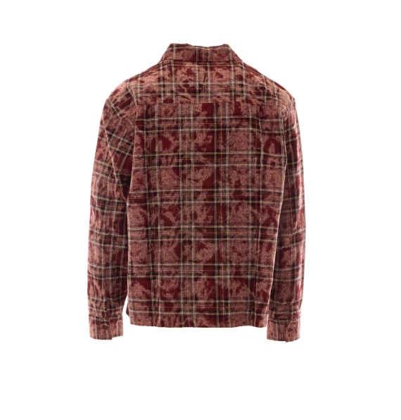 Camicia rossa a quadri Daily Paper Uomo