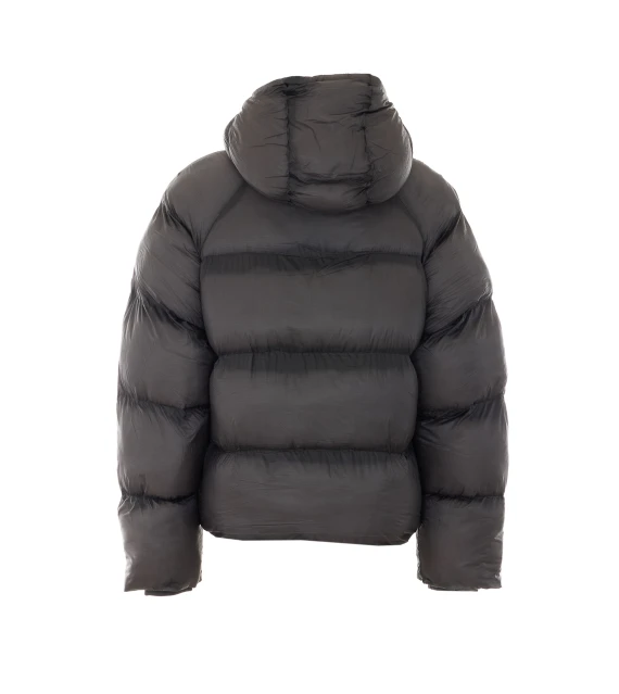 Black Hooded Puffer Jacket Daily Paper Uomo