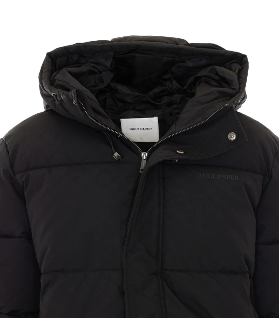 Black hooded puffer jacket Daily Paper Uomo