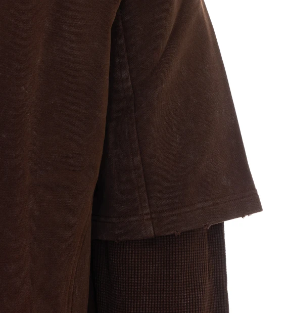 Brown raglan long-sleeve top Daily Paper Uomo