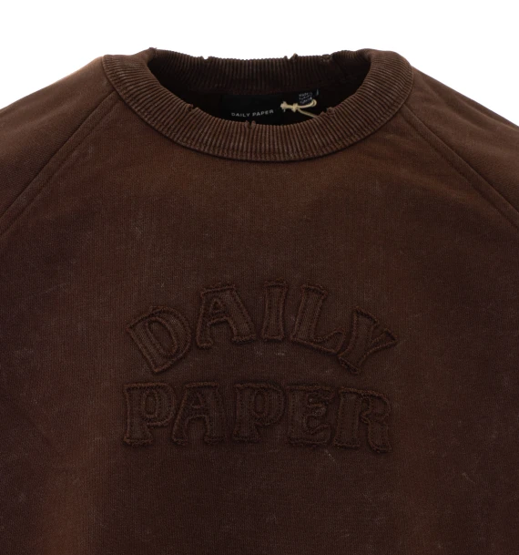 Brown raglan long-sleeve top Daily Paper Uomo