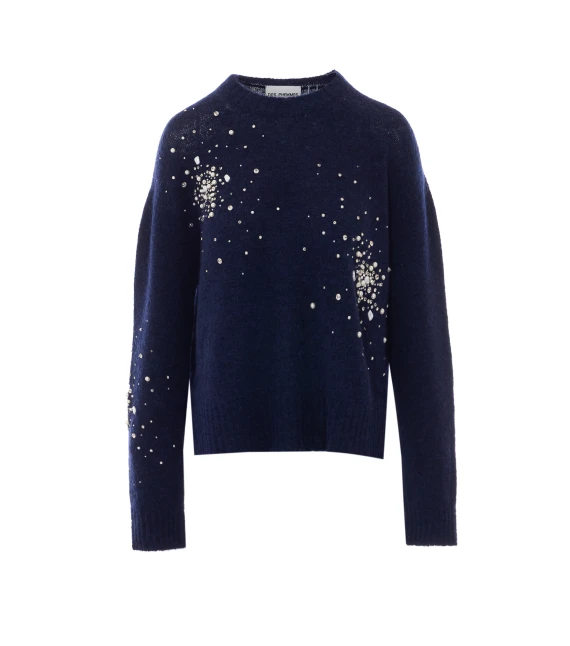 Maglione blu scuro in alpaca