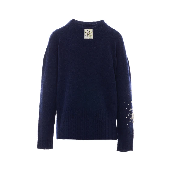 Dark blue alpaca sweater DES PHEMMES