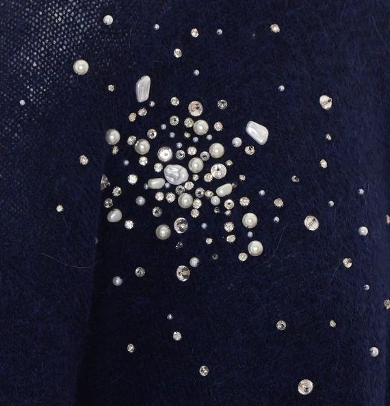 Dark blue alpaca sweater DES PHEMMES