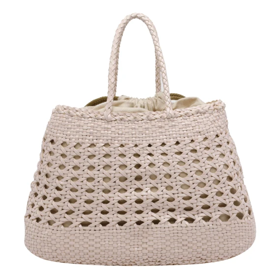 santa cano 3.5mm cannage weave with coton draw string dragon ss26 30x23x11 cm