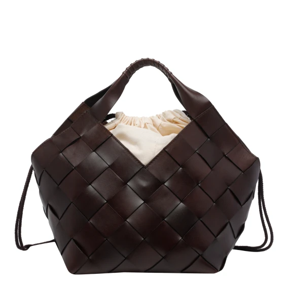 botteghe 4cm diagonal straps (hand held bucket) dragon ss26 24x28x23 cm