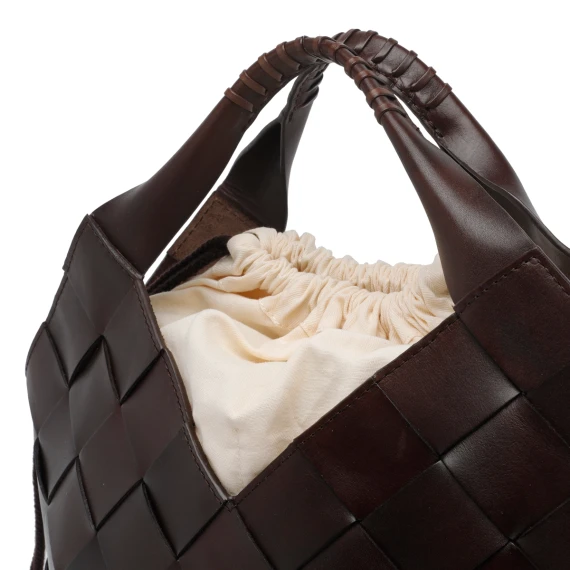 botteghe 4cm diagonal straps (hand held bucket) dragon ss26 24x28x23 cm