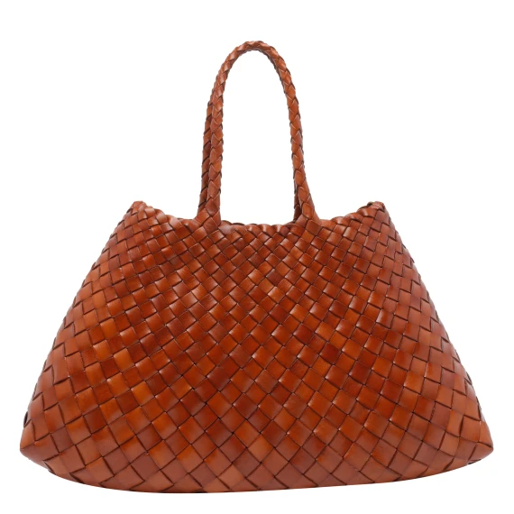 Borsa a mano marrone Santa Croce