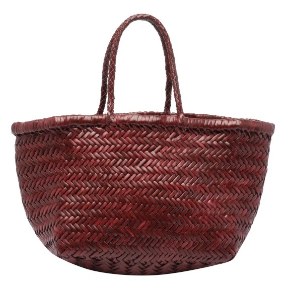 Bordeaux woven handbag DRAGON DIFFUSION