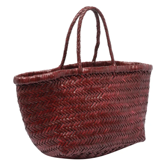 Bordeaux woven handbag DRAGON DIFFUSION