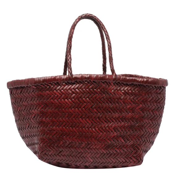Bordeaux woven handbag DRAGON DIFFUSION