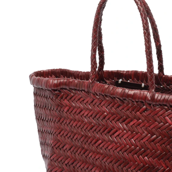 Bordeaux woven handbag DRAGON DIFFUSION