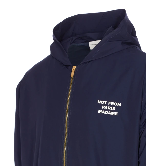 LA VESTE CAPUCHE SLOGAN JACKET