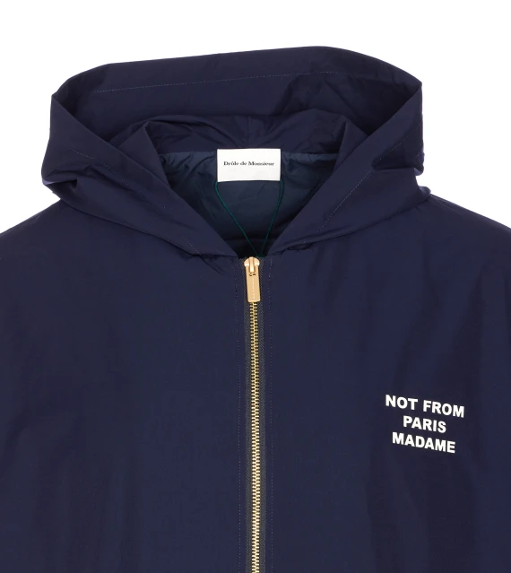 LA VESTE CAPUCHE SLOGAN JACKET