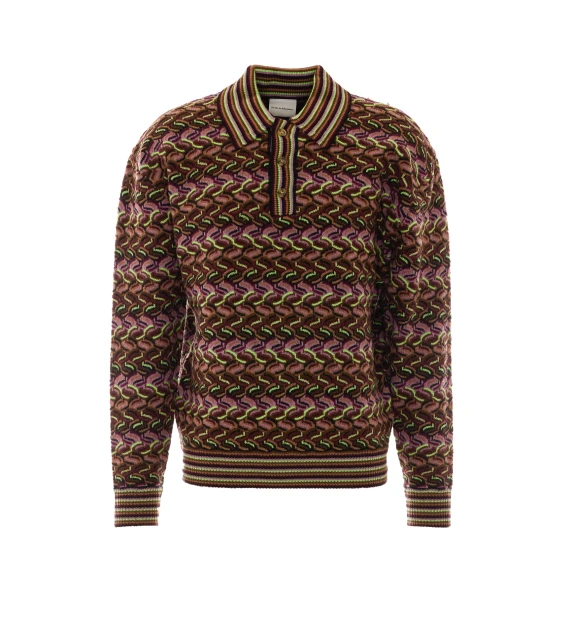 Polo a maniche lunghe Coogie multicolore