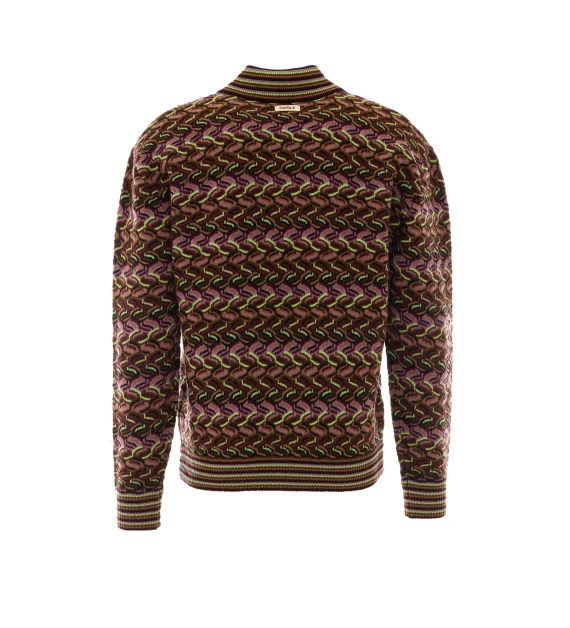 Coogie multicolor long-sleeved polo DROLE DE MONSIEUR