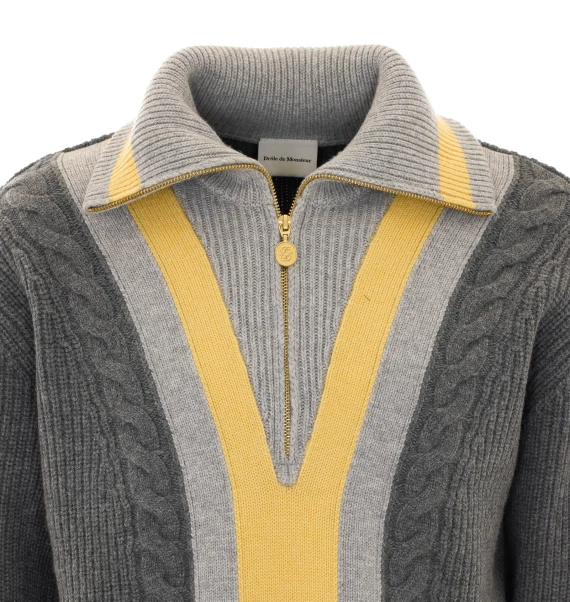 Maglione grigio a collo alto DROLE DE MONSIEUR