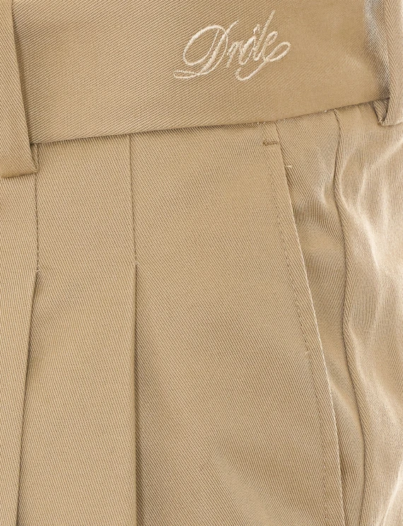 Pantaloni beige chiaro con pieghe DROLE DE MONSIEUR