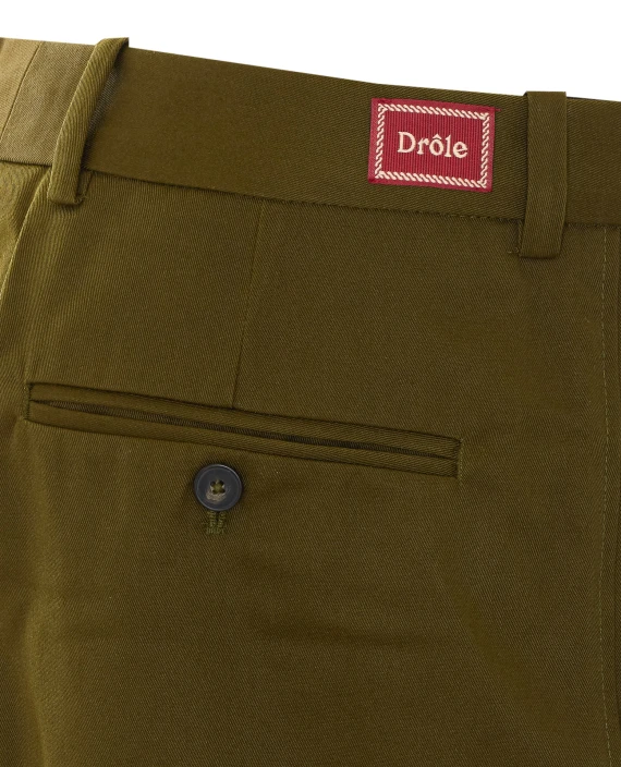 Pantaloni verde oliva alla caviglia DROLE DE MONSIEUR