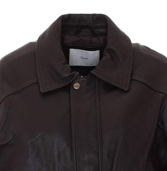 Blouson in pelle marrone DUNST