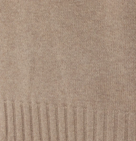 Beige chunky knit sweater DUNST