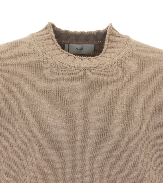 Beige chunky knit sweater DUNST