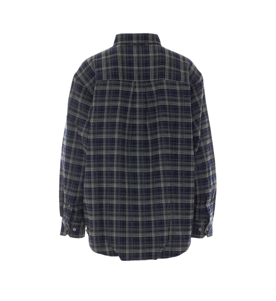 Camicia a quadri blu navy DUNST