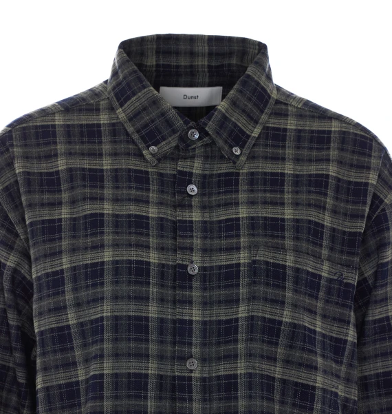 Camicia a quadri blu navy DUNST