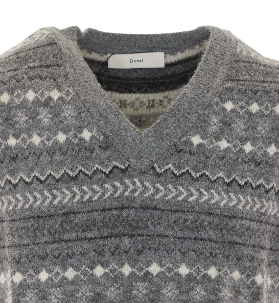 Gilet in maglia grigio DUNST
