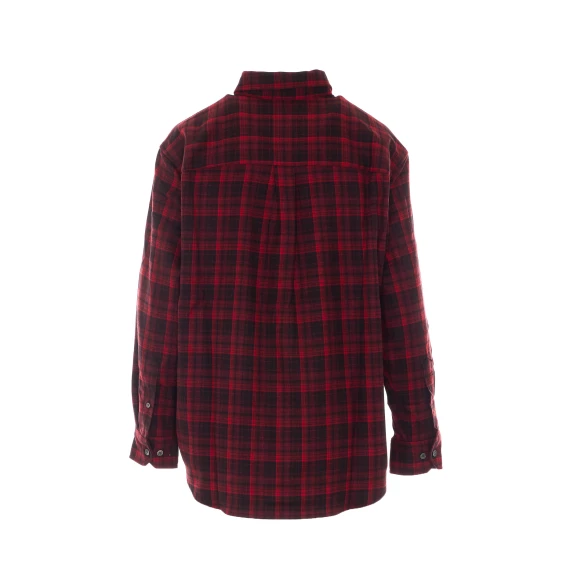 Camicia in flanella a quadri rossi DUNST