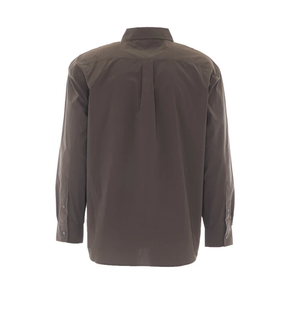 Olive brown long-sleeved shirt DUNST