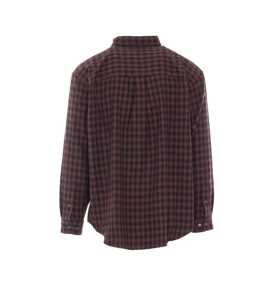 Camicia a quadri rosso mattone DUNST