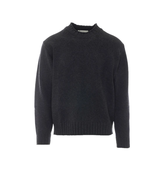 Maglione dolcevita grigio scuro