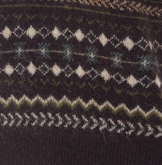 Dark brown knitted vest DUNST
