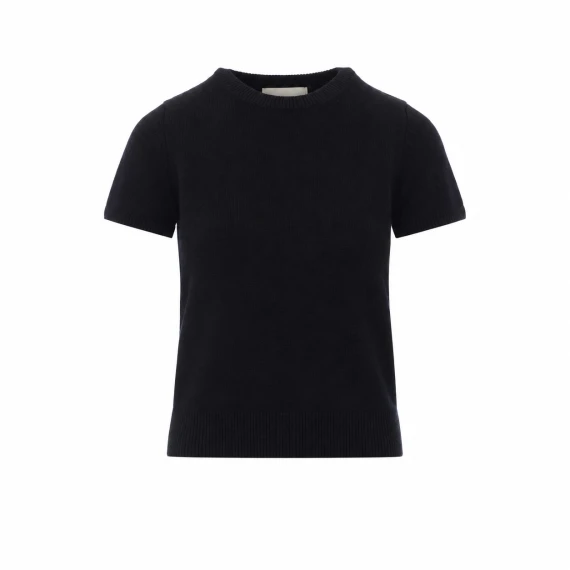 Top in maglia nero