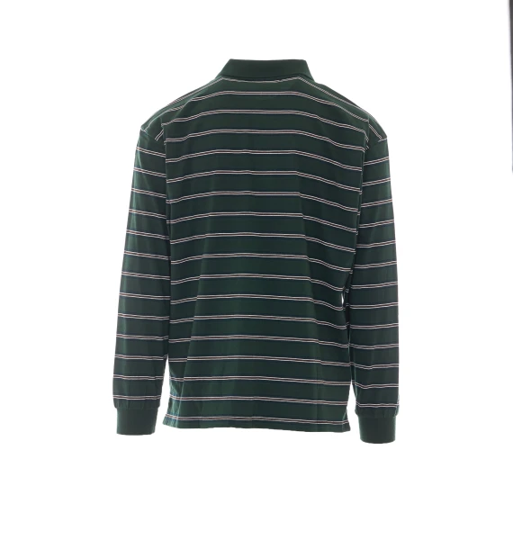 Dark green striped polo shirt DUNST