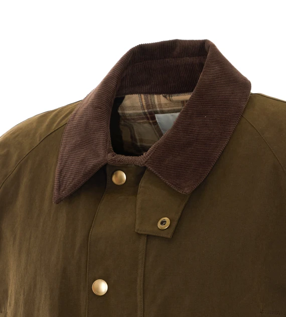 Olive Waxed Hunting Jacket DUNST