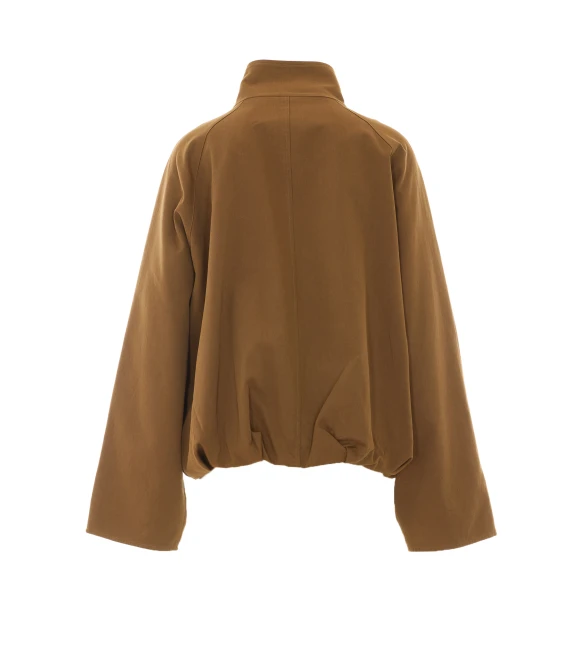 Brown Jacket with Frontal Buttons Closure