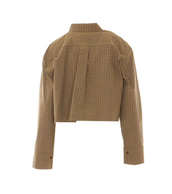 Camel Cropped Shirt