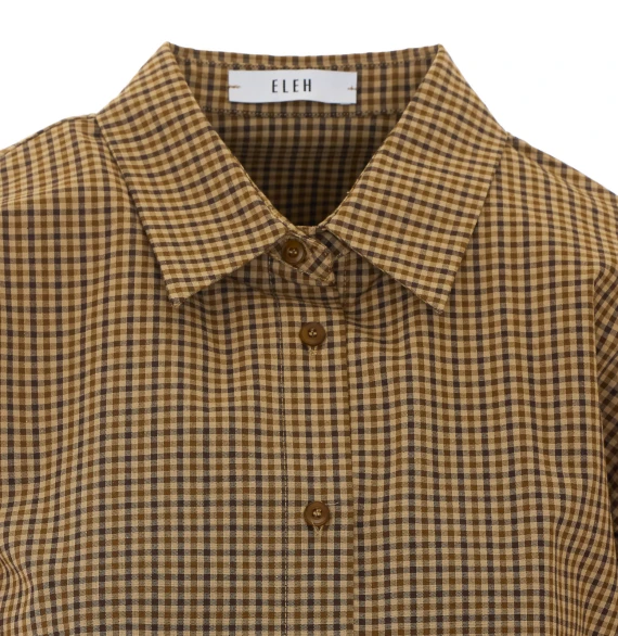 Camel Cropped Shirt