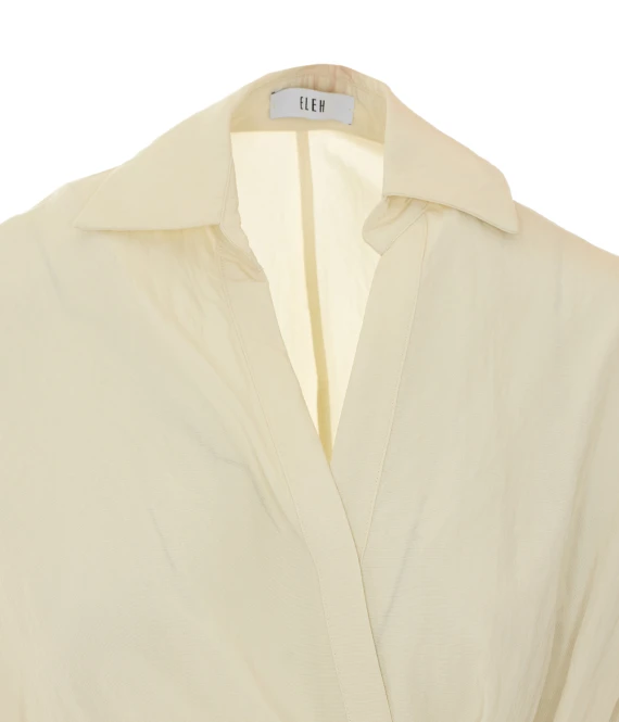 White Shirt with Frontal Buttons Closure