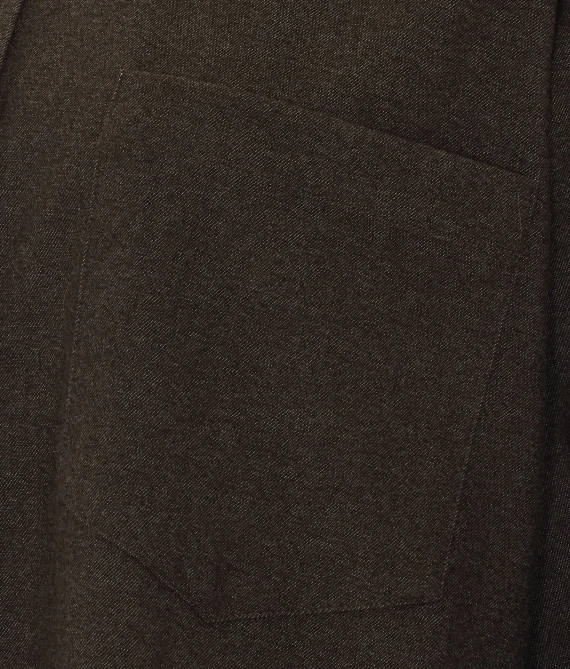 Brown Shirt with Frontal Buttons Closure