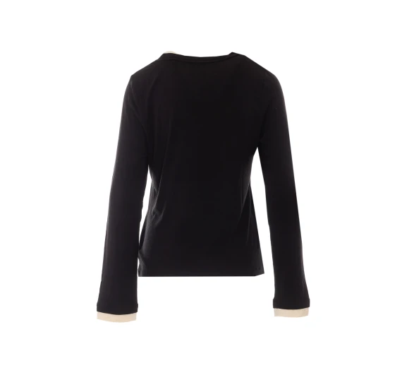 Black long-sleeved top Eleh